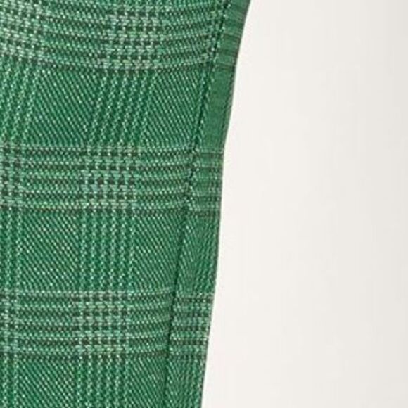 Isaac Mizrahi Live! Women's Pants Sz XS Regular Plaid Straight Leg Green A671276 - Picture 2 of 4